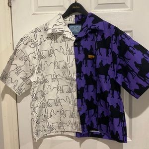 Prada double match poplin shirt
